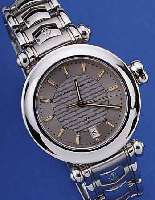 PHILIPPE CHARRIOL HERRENARMBANDUHR, REF.- NR. 41941426, SCHWEIZ UM 1995, EDELST., TEILW.POL., TEILW. SAT. INCL. BAND M. PATENT. ...