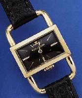 JAEGER LE COULTRE DAMENARMBANDUHR, REF.-NR. A1238911, SCHWEIZ UM 1972, GG 750/000, BET. BüGELFöRM. BANDANST., MINERALFLACHGL., BODEN GEDR., ...