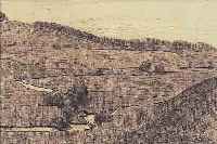 THOMA, HANS, 1839 BERNAU-1924 KARLSRUHE, WEITE HüGELIGE LANDSCHAFT, RADIERUNG, RE. U. HANDSIGNIERT, CA. 16 X 24,5 CM, U.GL., R., GEBRäUNT