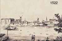 KONVOLUT VON 8 BLATT MIT ANSICHTEN VON DüSSELDORF, 1.) KUPFERSTICH AUS VOYAGE SUR LE RHIN, CA. 1790, VUE DE DUSSELDORF, GUT ...