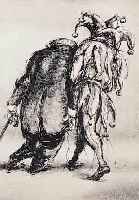 WEBER, A.PAUL, 1893 ARNSTADT-1980 SCHRETSTAKEN DER MüDE KRIEGER, LITHOGRAPHIE, HANDSIGN., CA. 35 X 29,5 CM