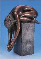 BRUNI, BRUNO, LA SPINA, BRONZEFIGUR VON 1999, SIGNIERT, NUM. 92/640, H. CA. 31 CM, CA. 8KG