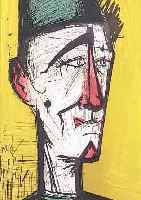 BUFFET, BERNARD, 1928-2000, LE CLOWN JOJO, FARBLITHOGRAPHIE VON 1967, CA. 31 X 24 CM, PP