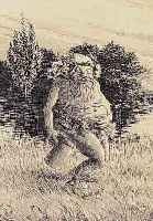 ZILZILLE, HEINRICH, 1858-1929, DER ZUFRIEDENE (BACCHUS), RADIERUNG, STEMPELSIGNATUR, RÜCK- SEITIG NACHLAßSTEMPEL, CA. 18 X 12 CM