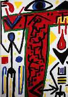 PENCK, A.R., FARBOFFSET, HANDSIGNIERT, CA. 53 X 38 CM, PP