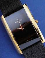 MOVADO HERRENARMBANDUHR MUSEUMS WATCH, REF.-NR. 87C1450/2, SCHWEIZ UM 1996, METALL, RECT.-FORM HARTVERG., EDELST.-BODEN 4-FACH GESCHR., ...