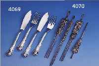 FISCHBESTECK FüR 6 PERSONEN, DEUTSCH 30ER JAHRE, 800ER SILBER, MEISTERMARKE HTB, BAROCKISEREND, BES.-MONOGR. UB, BEST. AUS: 6 GABELN ...