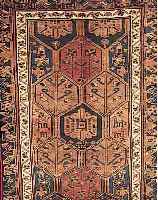 KHORAMABAD, PERSIEN, 213 X 134CM, EHZ 3 FLOR WOLLE, CA.60 JAHRE