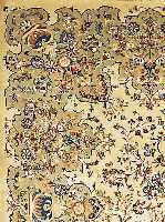 KESCHAN, PERSIEN, 395 X 303CM, EHZ 3 FLOR WOLLE, CA.50 JAHRE