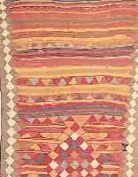 SHASAWAN-KELIM, PERSIEN, 260 X 125CM, EHZ 2WOLLE AUF WOLLE, CA.50 JAHRE