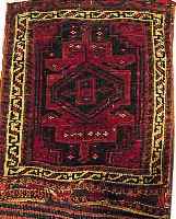 AFSHAR DOPPELTASCHE, 100 X 43CM, EHZ 3-4 WOLLE AUF WOLLE, UM 1930