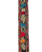 GASHGAI ZELTBAND, PERSIEN, 500 X 10CM, EHZ 3, WOLLE AUF WOLLE, CA.50 JAHRE