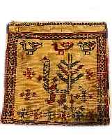 GASHGAI TASCHE, PERSIEN, 36 X 35CM, EHZ 3 WOLLE AUF WOLLE, UM 1920