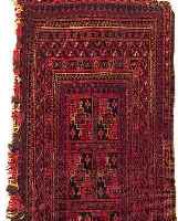 TEKKE TSCHOWAL, 96 X 33CM, EHZ 3 WOLLE AUF WOLLE, UM 1910