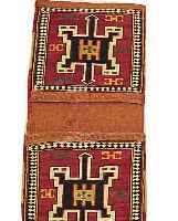 SHASAWAN TASCHE SUMAKH, 55 X 24CM, EHZ 2 WOLLE AUF WOLLE, CA.60 JAHRE