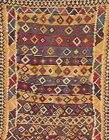 GASHGAI KELIM, PERSIEN, 250 X 160CM, EHZ 2 WOLLE AUF WOLLE, CA.60 JAHRE