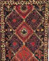 GASHGAI, PERSIEN, 296 X 108CM, EHZ 3 WOLLE AUF WOLLE, UM 1900