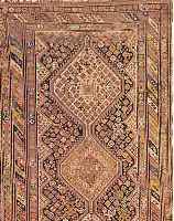 GASHGAI, PERSIEN, 367 X 145CM, EHZ 4 WOLLE AUF WOLLE, UM 1930