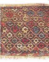 AFSHAR, PERSIEN, 42 X 47CM, EHZ 4 WOLLE AUF WOLLE, 1920