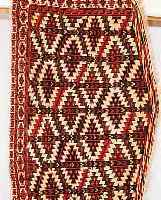 YOMUTH-OSMALIK, RUSSLAND, 98 X 63CM, EHZ 2 WOLLE AUF WOLLE, UM 1920