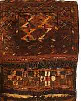 AFGHAN DOPPELTASCHE, 107 X 54CM, EHZ 3 WOLLE AUF WOLLE, UM 1920