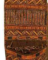 BELUTSCH DOPPELTASCHE, 101 X 46CM, EHZ 2 WOLLE AUF WOLLE, UM 1920