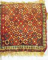 SHASAWAN, PERSIEN, 40 X 41CM, EHZ 4 WOLLE AUF WOLLE,