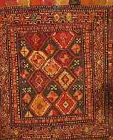 SHASAWAN TASCHENFR., PERSIEN, 59 X 47CM, EHZ 3-4, WOLLE AUF WOLLE, UM 1930