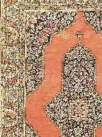 GHOM SEIDE, PERSIEN, 207 X 140CM, EHZ 1-2 REINE NATURSEIDE, CA.40 JAHRE