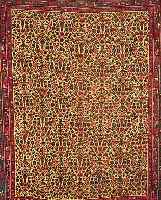 GHOLTOGH, PERSIEN, 204 X 167CM, EHZ 3 WOLLE AUF WOLLE, CA.60 JAHRE