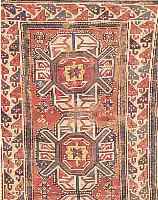 KAZAK, RUSSLAND, 270 X 116CM, EHZ 4-5 WOLLE AUF WOLLE, UM 1920