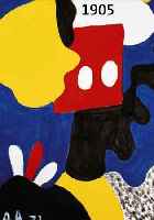 MONOGRAMMIST O.A., ABSTRAKTE PHANTASIE, ÖL/HARTFASER, DAT. 1972 79X39 CM, R.