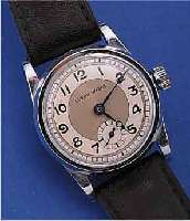 KONVOLUT: 2 HERRENARMBANDUHREN FüR DEN DEUT- SCHEN MARKT, UM 1940, 1X R. MOSER & CIE., METALL VERG., BER., RECT., BLATT FARBL. GET., FORMANKERW. ...