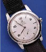 OMEGA HERRENARMBANDUHR HAMMERAUTOMATIK, REF.-NR. 2576-16, EDELST., BODEN GESCHR., NUTZSP. üBERARB., BLATT REST., BEZ. SEAMASTER,17 ST., ...