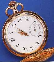 HERRENTASCHENUHR SAVONETTE, SCHWEIZ/DEUTSCH-LAND UM 1902, RG 585/000, BEIDE SCHALEN SYM. GUILL., BER., VERSCHL. SCHMUCKMONOGR. DM, EMAILBL., ...