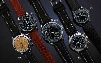ARMBANDCHRONOGRAPH BEZ. RECORD WATCH CO, SCHWEIZ UM 1930, EDELST.-GEH., AKTUELL, BODEN U. GLASR. GEDR., ONE-BUTTON-PRINZIP, BLATT PERF. REST., ...