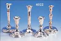 KONVOLUT 5 KERZENLEUCHTER, 925ER SILBER, GEFüLLT, VERSCH. DEKORE, DAVON 1 PAAR, JEW. 1 BRENNSTELLE, VERSCH. GRößEN, H CA. 12 - 18 CM