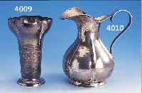 ZIERKRUG, ITALIEN, 60ER JAHRE, 800ER SILBER, REINE HANDARBEIT, HAMMERSCHLAGVERZIERUNG, CA. 645 G, H CA. 21 CM, SEHR ELEGANT