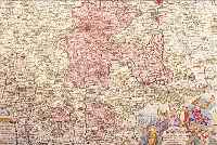 KONVOLUT VON 2 BLATT, ALTKOLOR. KUPFER- STICHK. V. HILDESHEIM: 1.) ALTKOLOR. KUPFER- STICH V. TH. LOTTER, EPISCOPATUS HILDESIENSIS,MIT SEHR ...