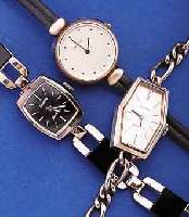 KONVOLUT: 4 DAMENARMBANDUHREN, F.D. DTSCH. MARKT UM 1978-1982, UNGETR. LAGERW., M. VER- KAUFSETIKETTEN, 3X ZENTRA (2X HANDAUFZ.,1X QUARTZ), 1X ...