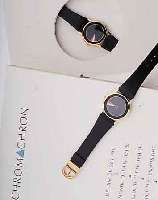 KONVOLUT: 2 CHROMACHRON ARMBANDUHREN EDITION TIAN HARLEM, SCHWEIZ UM 1992, BEIDE MYST. ZEITANZEIGE, LEDERB., HIGH-TECH-QUARTZW., ...
