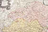 KONVOLUT VON 4 BLATT, MIT KUPFERSTICHEN V. NIEDERBYEERN: 1.) ALTKOLOR. KUPFERSTICHK. V. HOMANN, CA. 1750, BAVARIAE PARS INFERIORIS TAM IN SUS ...