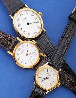 KONVOLUT: 4 GLASHÜTTE DAMENARMBANDUHREN, UNGETR. LAGERW., ALLE VERSCH. DESIGN, 3X BEZ. CLIPPER, 1X GENEVE, LEDERB., UM 1985, ALLE ...