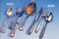 65TEILIGES BESTECK, DEUTSCH CA. 30ER JAHRE, 90ER SILBERAUFLAGE, BEST. AUS 11 MESSERN, 11 GABELN, 6 LöFFEL, 11 FRüHSTüCKSMESSER, 12 ...