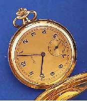 ZENTRA HERRENTASCHENUHR SAVONETTE, DEUTSCH- LAND UM 1940, ROSE-G. 585/000, AUßEN GLATT, VERG. BLATT, ORIG. GEBL. STAHLZEIGER, CUV. ENTNOMMEN, ...