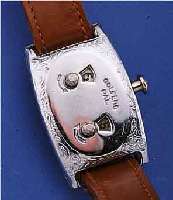 ELGIN GOLFZäHLER, USA UM 1940, METALLGEH., Z.T. VERNICKELT, LEDERBAND, FUNKTIONSTüCHTIG