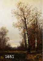 STEINBACH, GERTRUDE, GEB. 1871 DRESDEN, AUSGEBILDET IN DRESDEN UND MÜNCHEN, HIER: MOORLANDSCHAFT MIT BIRKEN IM HERBST, ÖL/LWD, RE. U. SIGN., CA. ...