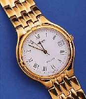 TISSOT ARMBANDUHRSET, FüR DAMEN UND HERREN, STYLIST, SCHWEIZ UM 1996, METALL HARTVERG., BEIDE SAPHIRGL., EMAILFARB. ...