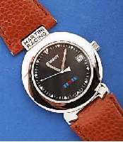 TISSOT HERRENARMBANDUHR MARTINI RACING, SCHWEIZ UM 1998, EDELST. POL., ORIG.-LEDERB. M. STIFTSCHL., SAPHIRFLACHGL., HIGH-TECH- QUARTZW. M. ...