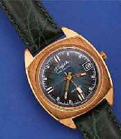 GLASHÜTTE HERRENARMBANDUHR SPEZIMATIC, REF.-NR. 760993, DEUTSCHLAND UM 1970, METALL HART- VERG., BER., EDELST.-BODEN GEDR., KAL. ...